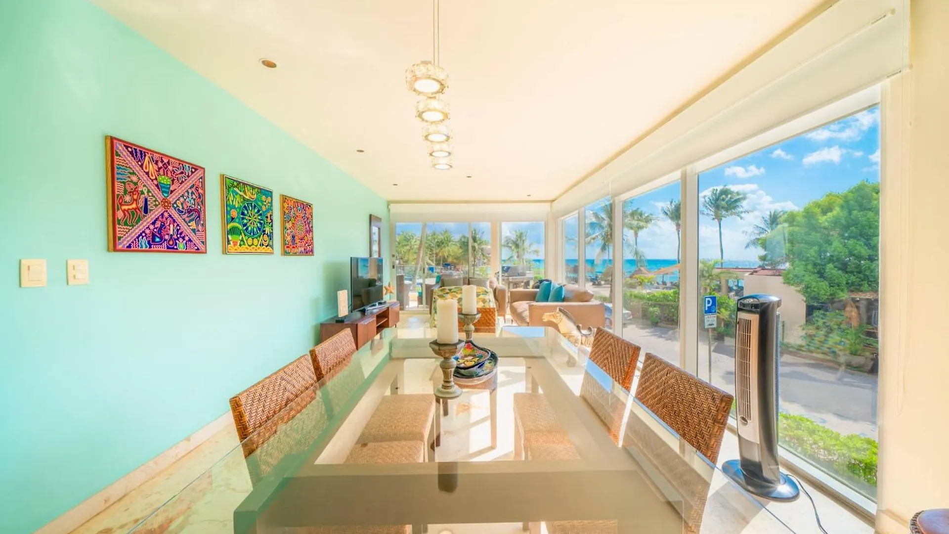 Ocean View Condo - 2 Bedrooms - At The Elements Condos - Castillo De Arena Playa del Carmen Feriehus